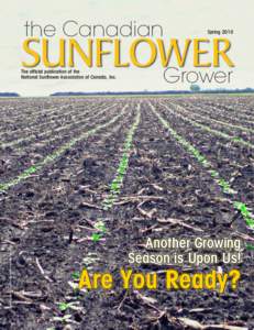 the Canadian  Spring 2010 sunflower Grower