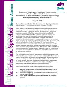 Design / Transport / Out-of-home advertising / Highway Beautification Act / National Scenic Byway / Visual arts / Billboards / Street furniture / Advertising