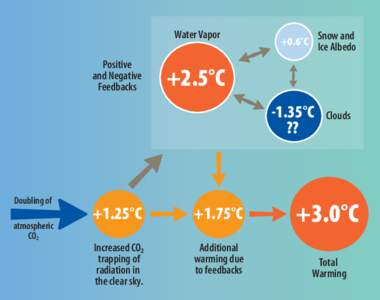 Water Vapor Positive and Negative Feedbacks  Snow and