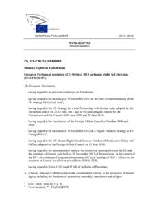 [removed]EUROPEAN PARLIAMENT TEXTS ADOPTED Provisional edition