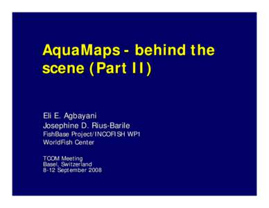 Microsoft PowerPoint - Part II - AquaMaps behind the scene.ppt