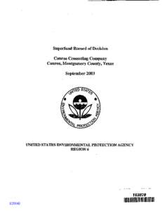 SUPERFUND RECORD OF DECISION