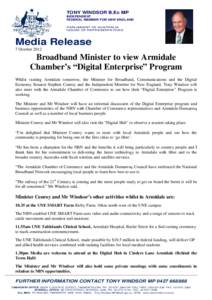 New England /  New South Wales / Regions of New South Wales / Armidale /  New South Wales / National Broadband Network / Armidale / New England / Stephen Conroy / Inverell / Geography of New South Wales / States and territories of Australia / New South Wales