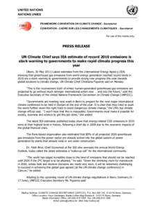 UNFCCC Press release[removed]