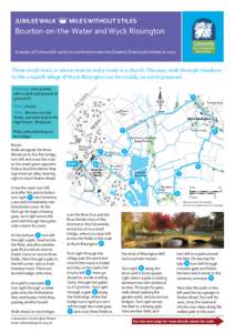 JUBILEE WALK  MILES WITHOUT STILES Bourton-on-the-Water and Wyck Rissington