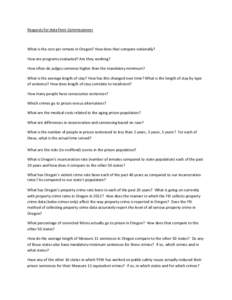 Law / Criminal law / Penology / Sentencing / Total institutions / Mandatory sentencing / Recidivism / Oregon Ballot Measure 11 / Crime in the United States / Crime / Law enforcement / Criminology