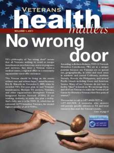 health matters Veterans’ No wrong door