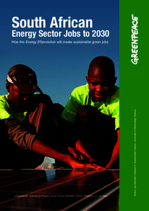 South African  Energy Sector Jobs to 2030 Independently reviewed by Thapelo Letete, Energy Research Centre, University of Cape Town