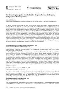 Ermanno Giglio-Tos / Tettigoniidae / Phaneropterinae / Carl Brunner von Wattenwyl