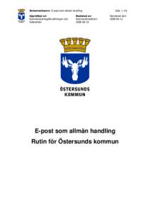 Epost som allmän handling