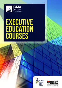 Executive Education courses internationally recognised qualifications for the