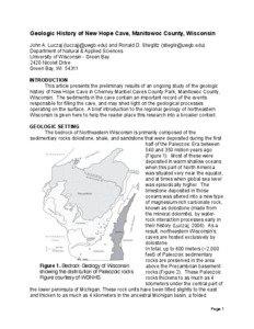 Sedimentology / Sedimentary rocks / Cave / Till / Sediment / Karst / Flowstone / Michigan Basin / Geologic record / Geology / Petrology / Sediments