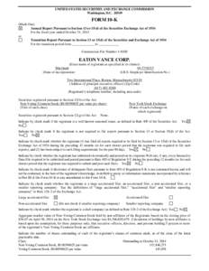 Financial services / Funds / Collective investment schemes / Equity securities / Mutual fund / Eaton Vance / Exchange-traded fund / Equity / Stock fund / Financial economics / Investment / Finance