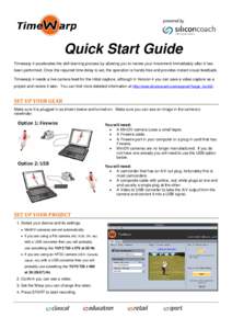 Microsoft Word - Timewarp4_QUICKSTART.docx
