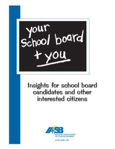 your school board and you.indd