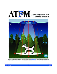 Cover  ATPM[removed]September 2003 Volume 9, Number 9