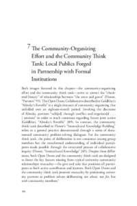Goldblatt / Community / Activism / Community organizing / Community organizers / Saul Alinsky