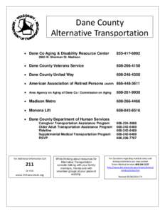 Dane County alternative transportation