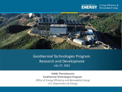 Geothermal Technologies Program R&D Presentation - CGEC 2012 Forum