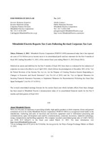 FOR IMMEDIATE RELEASE  NoInvestor Relations Inquiries: Investor Relations Group