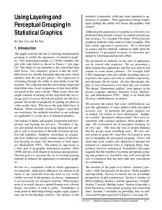 Using Layering and Perceptual Grouping In Statistical Graphics By Dan Carr and Ru Sun  1. Introduction