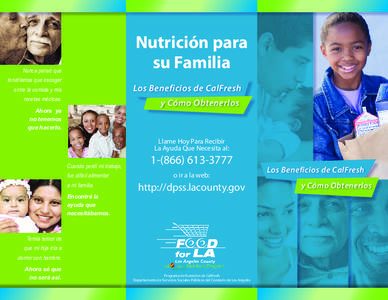 Nutrición para su Familia Nunca pensé que tendríamos que escoger