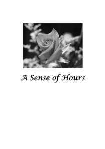 A Sense of Hours  PROGRAM OPENING MUSIC — Woodwind Quintet ~ Cassandra Boath, Julie Sniedze, Leonie Moore, Alwin Kidney, Isaac Bridle