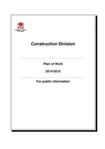 Construction Plan of Work[removed]