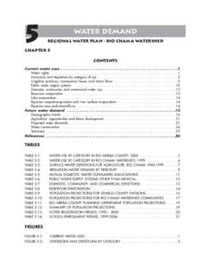 5  water demand REGIONAL WATER PLAN • RIO CHAMA WATERSHED  CHAPTER 5