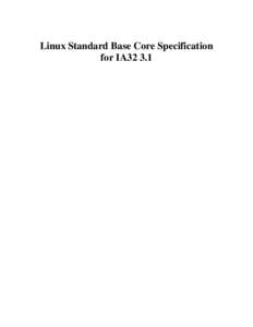 Application programming interfaces / C programming language / ISO standards / Object-oriented programming / Linux / Linux Standard Base / C standard library / Interface / Unix / Computing / Software / Computer programming