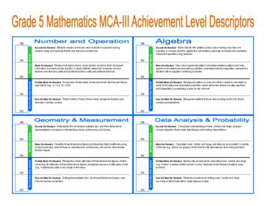 Exceeds the Standard Works fluently with patterns and/or rules involving more than one  situation; adds and subtracts fluently with fractions and decimals. operation or complex problem; applies the commutative, associate