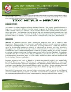 Organomercury compounds / Endocrine disruptors / Occupational safety and health / Post-transition metals / Transition metals / Methylmercury / Mercury / Toxic metal / Fish / Chemistry / Matter / Periodic table
