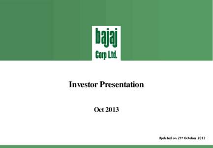 Bajaj Corp Limited Investor Presentation March 2010