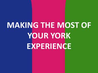 Resources and Services at York