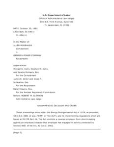 Energy / Nuclear energy in the United States / Vogtle Electric Generating Plant / Nuclear power stations / Southern Nuclear / Nuclear Regulatory Commission / Reactor operator / Edwin I. Hatch Nuclear Power Plant / Three Mile Island Nuclear Generating Station / Nuclear technology / Southern Company / Energy in the United States