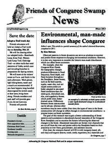 Friends of Congaree Swamp  News www.friendsofcongaree.org