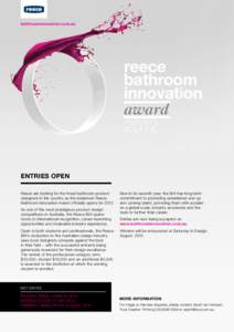bathroominnovation.com.au  reece bathroom innovation award