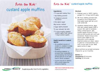 ®  ® custard apple muffins