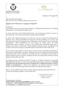 COMUNE DI FUSIGNANO PROVINCIA DI RAVENNA Fusignano, il 29 maggio 2013 Alle Associazioni di Categoria dell’Unione dei Comuni della Bassa Romagna e loro Associati