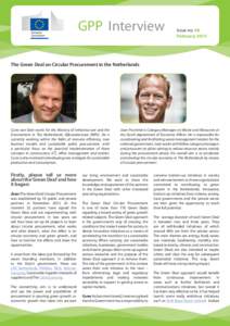 GPP Interview  Issue no. 48 FebruaryThe Green Deal on Circular Procurement in the Netherlands