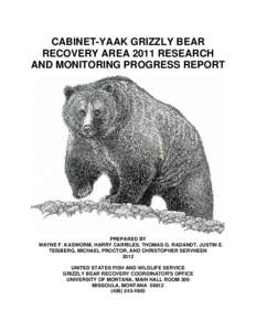 CABINET-YAAK GRIZZLY BEAR RECOVERY AREA 2006 RESEARCH AND MONITORING PROGRESS REPORT