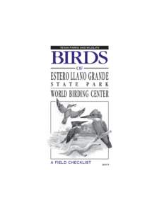 Birds of Estero Llano Grande Bird Checklist