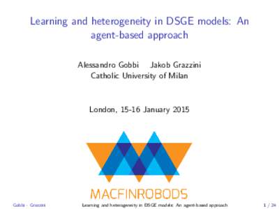 Learning and heterogeneity in DSGE models: An agent-based approach