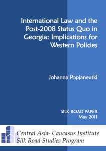 International Law and the post-2008 status quo in Georgia: Implications for