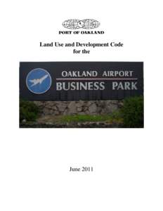 Oakland Airport Business Park Land Use Standards
