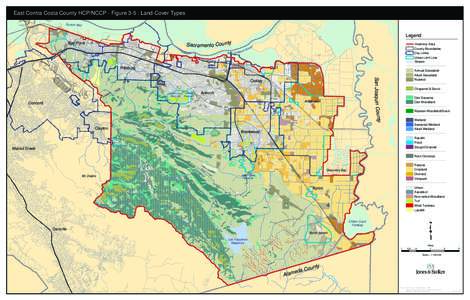 East Contra Costa County HCP/NCCP - Figure 3-5 : Land-Cover Types Suisun Bay Legend  Sacra ment o Cou n ty