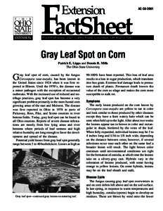 FactSheet Extension AC[removed]Plant Pathology, 2021 Coffey Road, Columbus, OH[removed]