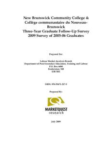 2009 Survey of[removed]Graduates