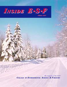 I NSIDE E ◆S ◆F Winter 1997 The magazine of the SUNY  C OLLEGE