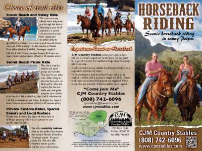 Recreation / Olympic sports / Kauai / Cowboy / Rodeo / Trail riding / Equestrianism / Individual sports / Sports